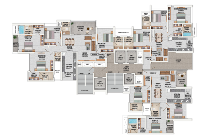 3 BHK Floor Plan